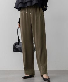 23区 L 【見上愛さん着用/Oggi10月号掲載/洗える】スエーディーサテン ワイド パンツ