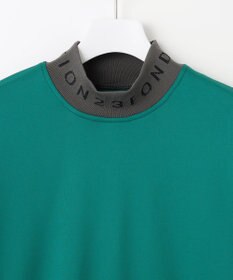 23区GOLF 【23Fondation/MEN】【吸水速乾・UVケア】バイカラー 長袖モックネックシャツ