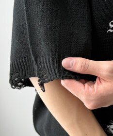 WEGO ダメージボーダーニットプルオーバー(SS)