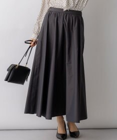23区 L 【先行予約】ナイロンコットンタフタ フレアスカート