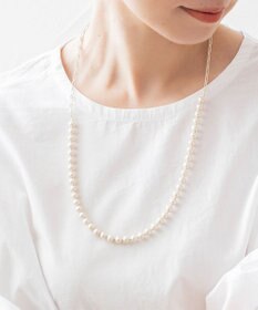 Pisceans コットンパール&フィガロチェーンネックレス