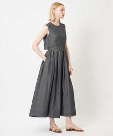 BEIGE， POMEGRANATE / フレアワンピース