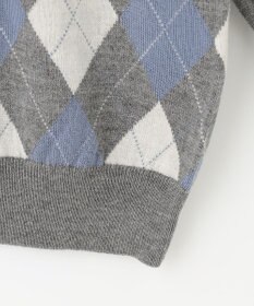 J.PRESS LADIES 【洗える】アーガイルツイン ニット