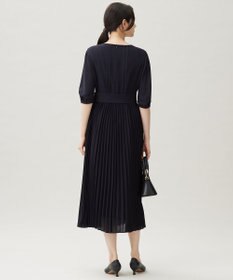 自由区 S 【洗える】シフォンプリーツ ワンピース