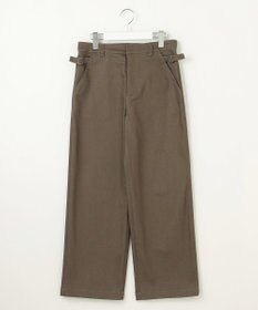 J.PRESS LADIES S 【洗える】ハイパワーデニムツイル ワイド パンツ