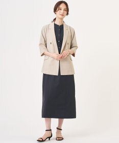 J.PRESS LADIES S BREEZ COOL トロ ハーフスリーブ ダブル ジャケット