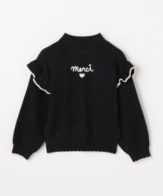 ANY KIDS 肩フリル しあわせタッチニット