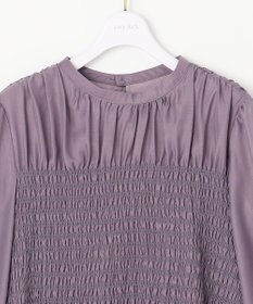 ANY SIS 【洗える】オーガンジーシャーリング ブラウス