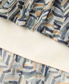 23区 【洗える】シアーヘリンボーンプリント プリーツ スカート