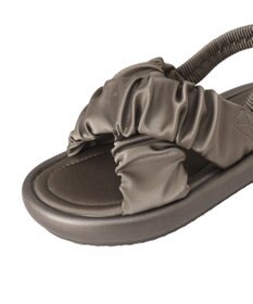 earth music&ecology ギャザークロスサンダル