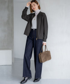 23区 【滝沢眞規子さん着用/RED CARD TOKYO×23区】 センタープレス デニム ワイド パンツ