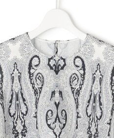 23区 【洗える】Ratti ドローイング ペイズリー プリント ブラウス