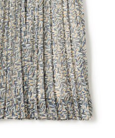 23区 【洗える】シアーヘリンボーンプリント プリーツ スカート