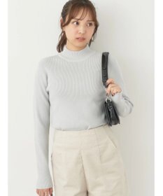 earth music&ecology やわらかタッチハイネックリブプルオーバー