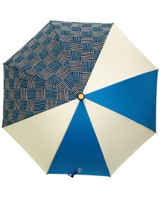 +RING 【UVカット95%以上】【UPF50＋】プラスリング レディース向け 晴雨兼用（長ショート） BLU/WHT T1295