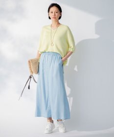 自由区 【新型登場！/WEB限定カラー有】ハイツイストコットンアセテート ニット5分袖