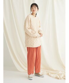 CRAFT STANDARD BOUTIQUE 洗えるモールケーブルニットチュニック