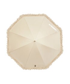 MOONBAT 【WEB限定/遮光率100%/遮熱/UV】POLO RALPH LAUREN（ポロ ラルフローレン）晴雨兼用日傘 ワンポイント ポロベア刺繍 フリル 長傘