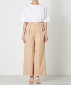 NAVE 【ReNave・セットアップ可/洗える/接触冷感/UVケア】コットンポリブロード パンツ