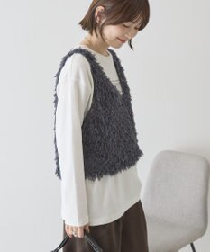 AMERICAN HOLIC 【選べる丈】フェザーVネックベスト