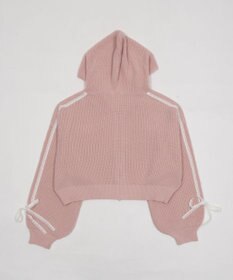 WEGO レースリボンニットパーカー