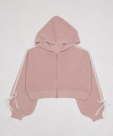 WEGO レースリボンニットパーカー