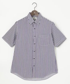 JOSEPH ABBOUD 【イージーケア】ストライプ 半袖シャツ