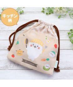 Mother garden しろたん 巾着 18×20cm 《キッチン柄 》 【単品】