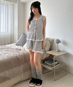 WEGO ノースリーブボーダールームウェア