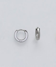Phoebe 【金属アレルギー対応】ワンタッチメタルフープミニピアス　シルバー/サージカルステンレス