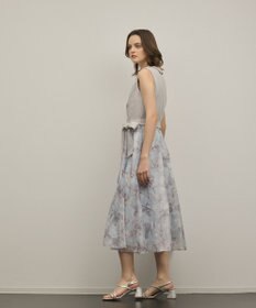 GRACE CONTINENTAL カシュクールフラワープリントワンピース