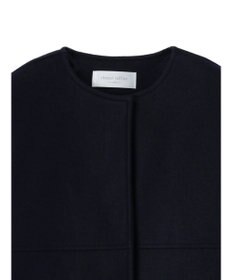 Green Parks 洗えるノーカラーショートコート