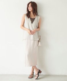 Feroux カップ付きリブ タンクトップ