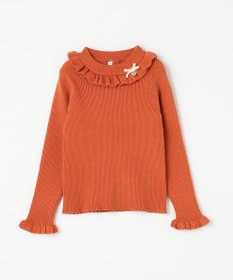 ANY KIDS 首フリル しあわせタッチ ニット