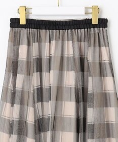 ANY SIS 【美人百花7月号掲載】2WAYチェックチュールリバーシブル スカート
