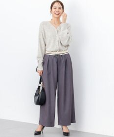 組曲 L 【加藤ローサさん着用】ラメストライプ ワイドパンツ