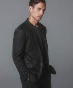 GOTAIRIKU セットアップ対応【2WAYストレッチ/シワになりにくい】T/W ジャージージャケット_千鳥柄