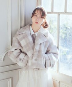 earth music&ecology シャギーショートコート