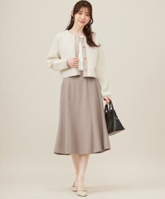 ANY SIS 【UVカット・接触冷感・吸水速乾】スマートビューティストレッチ  フレアスカート