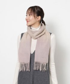 MOONBAT FURLA(フルラ）ウール100％ オンブレー チェックマフラー