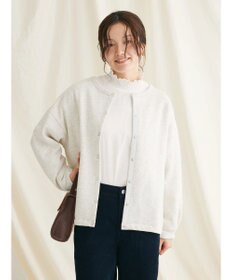 CRAFT STANDARD BOUTIQUE 裏起毛リングドットカーディガン