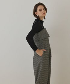 GRACE CONTINENTAL チドリツイードサロペット