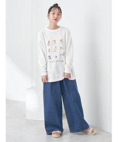 earth music&ecology アソートアニマルプリントロンＴｅｅ