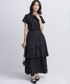 組曲 レーススリーブシルケット カットソー