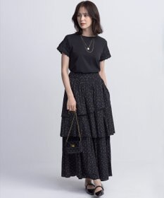 組曲 レーススリーブシルケット カットソー