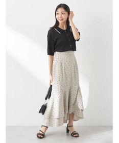 earth music&ecology ラインポロニットカーディガン