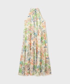 GRACE CONTINENTAL リゾートプリントティアードワンピース