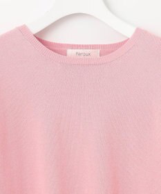 Feroux 【接触冷感・UVカット・洗える】クルーネックハーフスリーブ プルオーバー