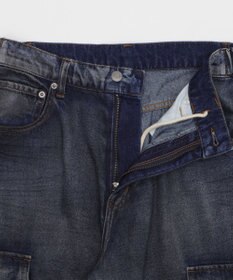 WEGO ローライズバギーフレアデニムカーゴパンツ