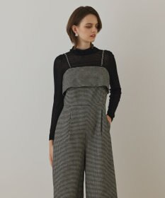 GRACE CONTINENTAL チドリツイードサロペット